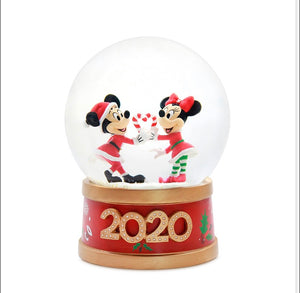 Mickey and Minnie Mouse Holiday Snowglobe 2020