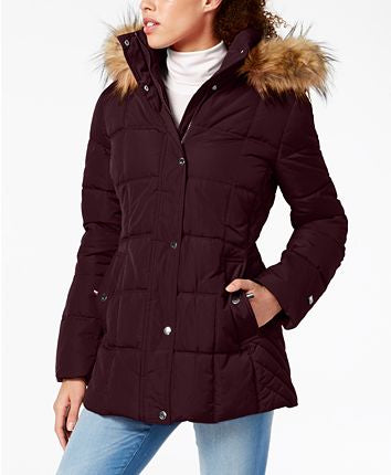 Tommy Hilfiger Chamarra Aubergine Puffer Coat