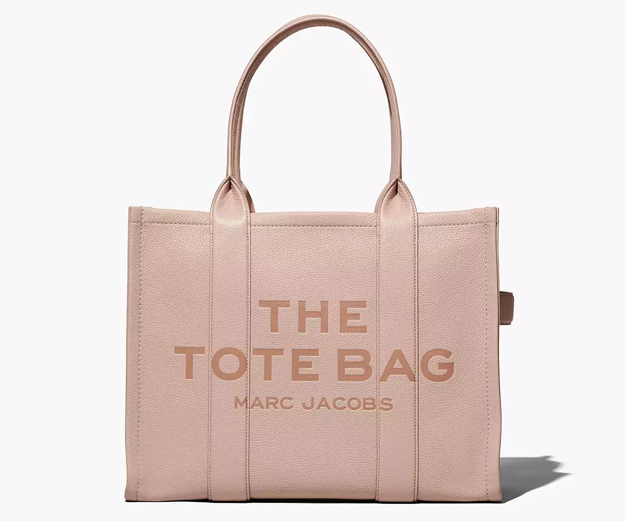 THE LEATHER LARGE TOTE BAG- Rose