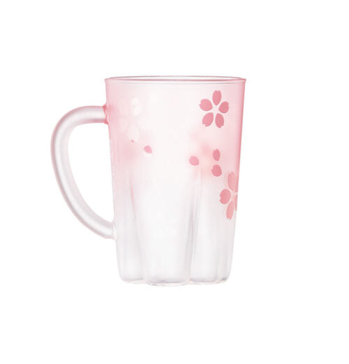 Taza de Cristal Flores de Cerezo