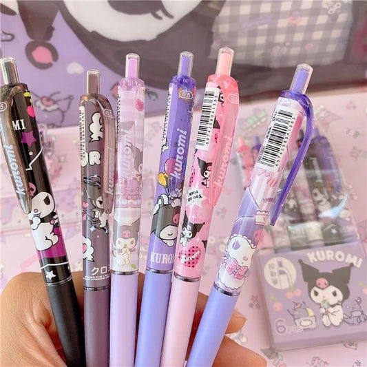 Set 6 Lapiceros Gel Kuromi