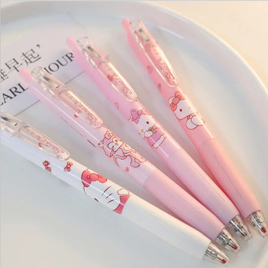 4 Lapiceros Tinta Negra Random Hello Kitty