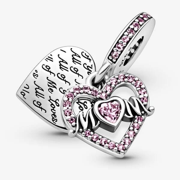 Heart & Mom Dangle Charm