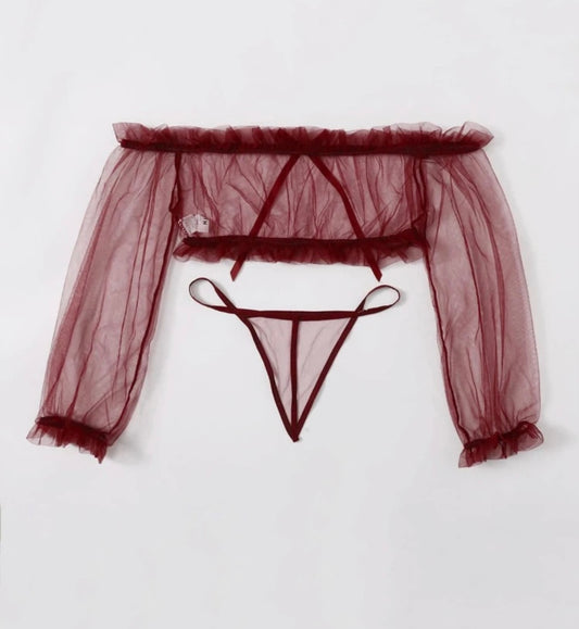 Conjunto Rojo Manga Larga