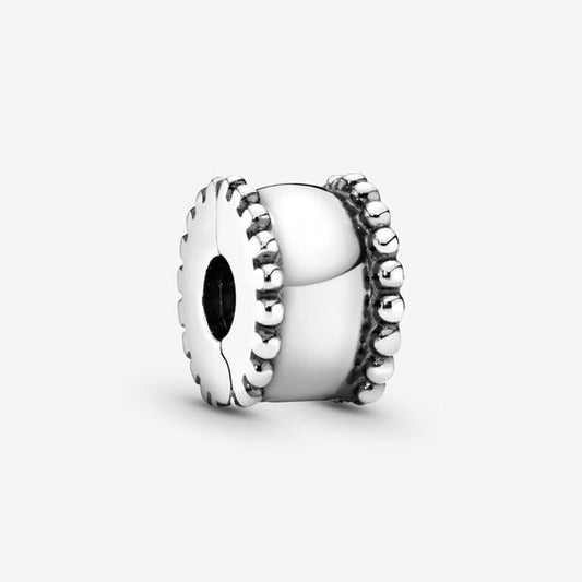 Beaded Round Clip Charm