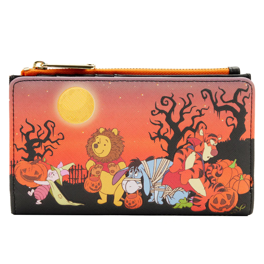 Winnie the Pooh Halloween Group Glow Flap Wallet