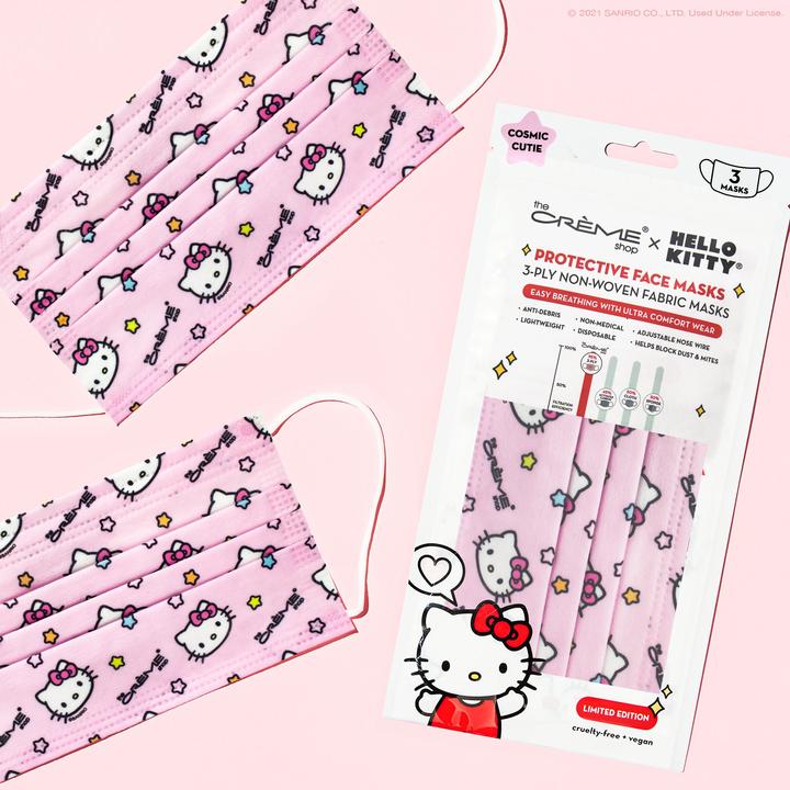 Hello Kitty~ Set de Cubrebocas Rosas