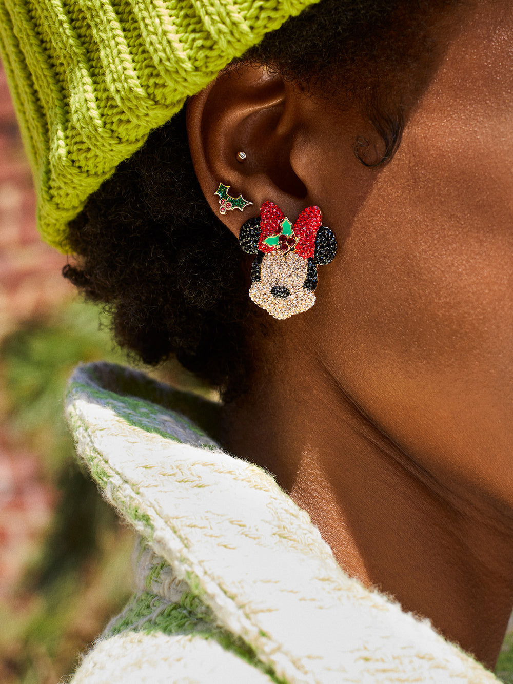 Deck The Halls Minnie Mouse Disney Earrings