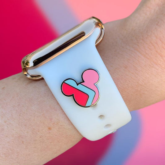 Apple Watch Charm Tricolor Mickey - Hecha a Mano