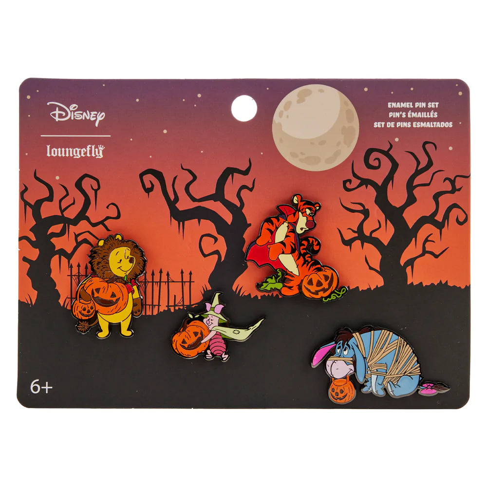 Winnie the Pooh Halloween 4Pc Pin Set