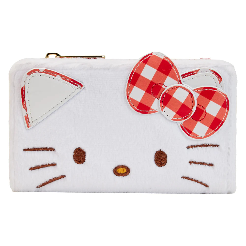 Hello Kitty Gingham Cosplay Flap Wallet