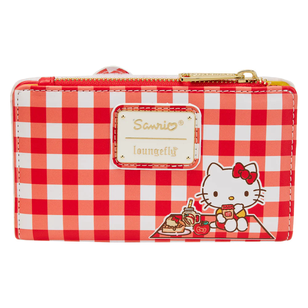 Hello Kitty Gingham Cosplay Flap Wallet