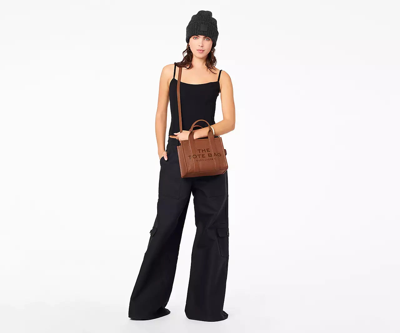 THE LEATHER MINI TOTE BAG- Argan Oil