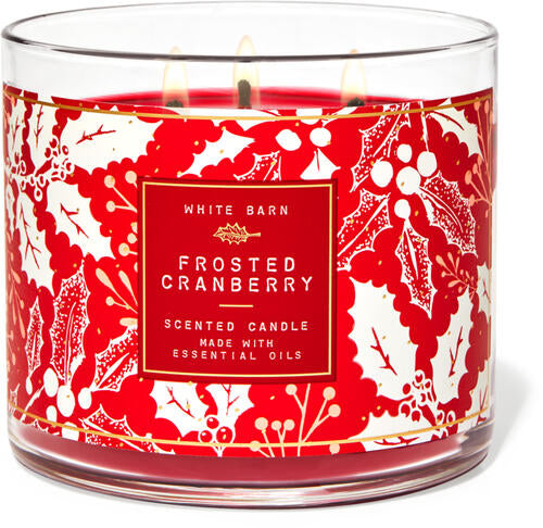 Bath & Body Works Vela Jumbo Frosted Cranberry