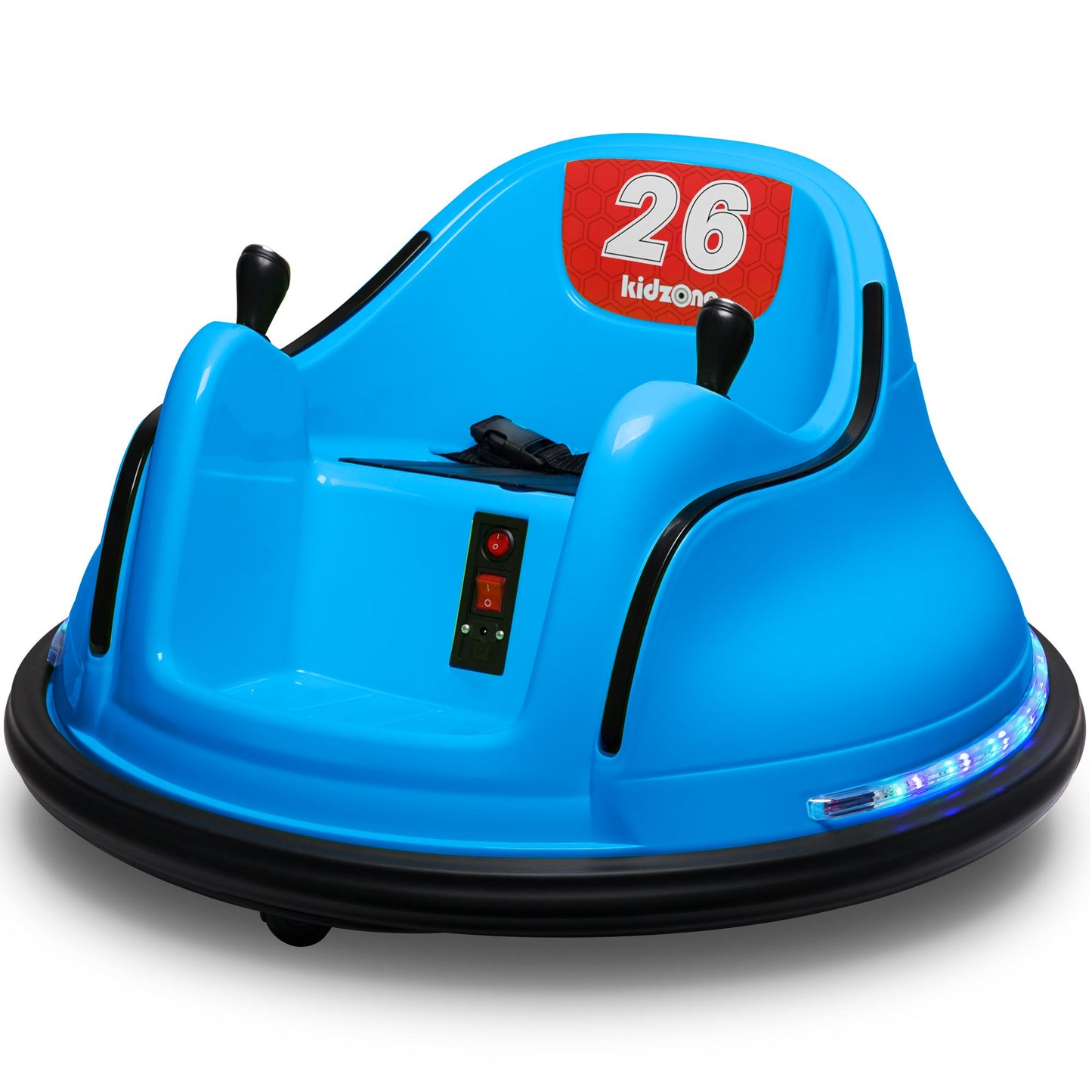 Kidzone DIY Número 6V Juguete para niños Paseo eléctrico en parachoques Coche Vehículo Control remoto 360 Spin Certificado ASTM 1,5-6 años