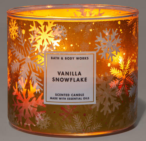 Bath & Body Works Vela Jumbo Vainilla Snowflake