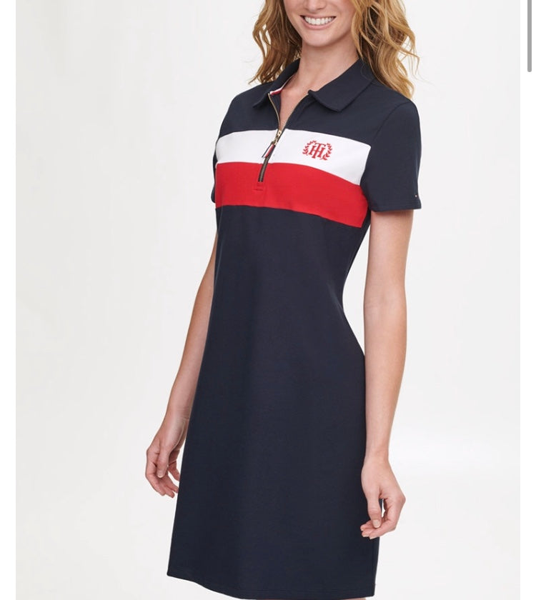 Tommy Hilfiger vestido polo azul marino