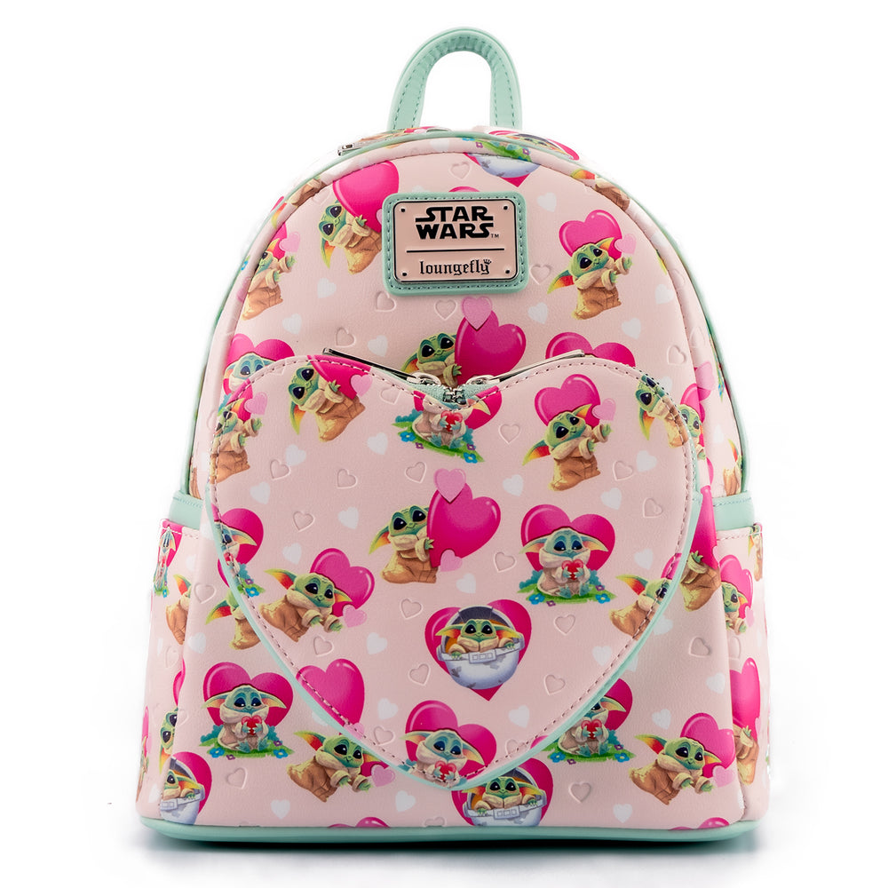 The Mandalorian Grogu Hearts Mini Backpack