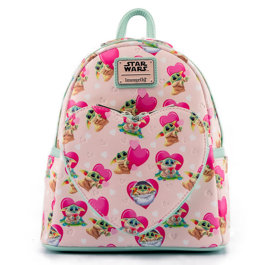 The Mandalorian Grogu Hearts Mini Backpack