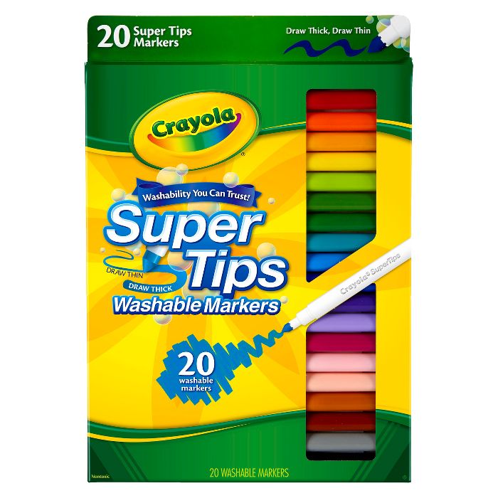Crayola súper tips 20 piezas