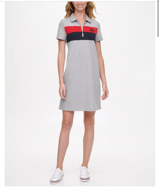 Tommy Hilfiger vestido polo gris