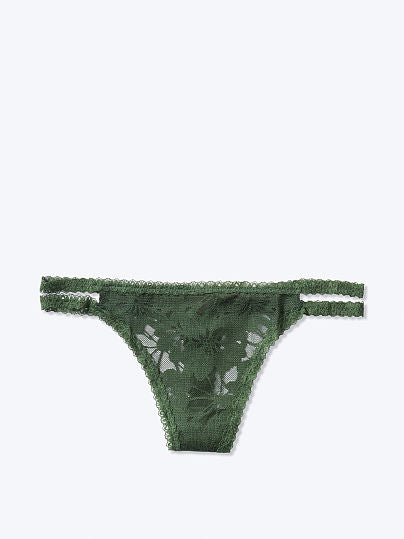 Victorias SecretLACE STRAPPY THONG Enchanted Forest