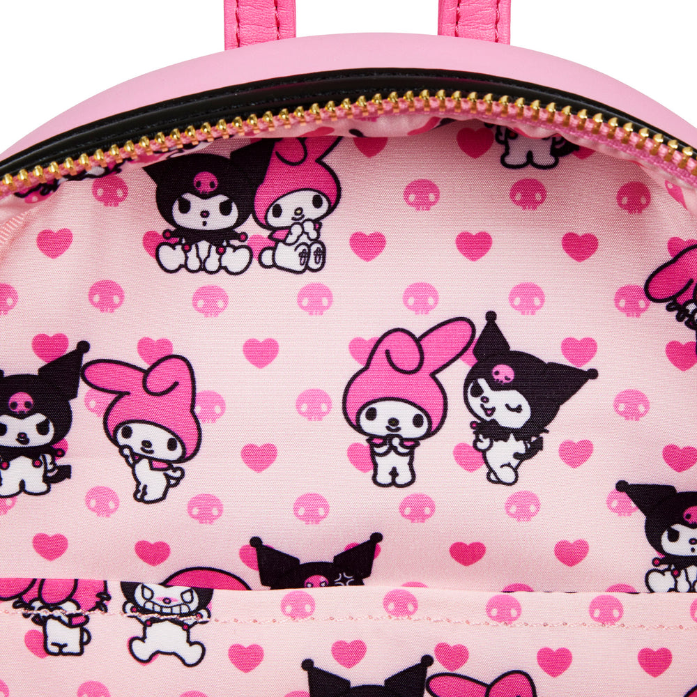 My Melody and Kuromi Double Pocket Cosplay Mini Backpack