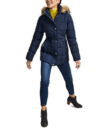 Tommy Hilfiger Chamarra Azul Puffer Coat