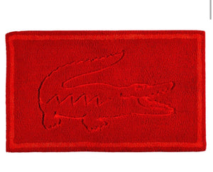 Lacoste Alfombra Baño 50 cm x 80 cm Rojo