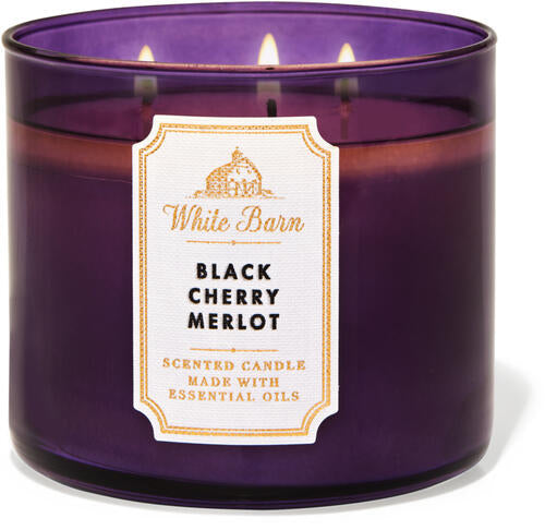 Bath & Body Works Vela Jumbo Black Cherry Merlot