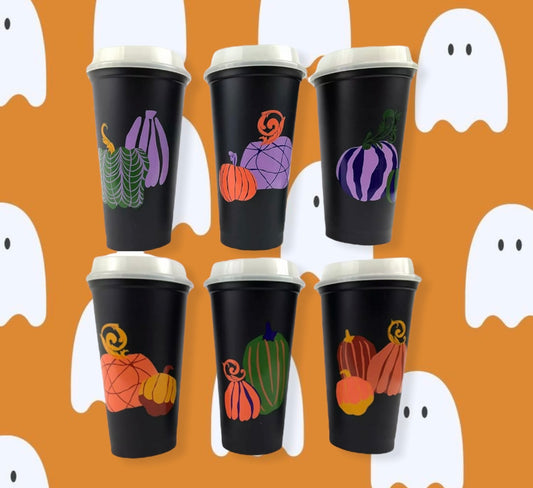 Starbucks Halloween 6 Vasos Reusables Paquete 2021