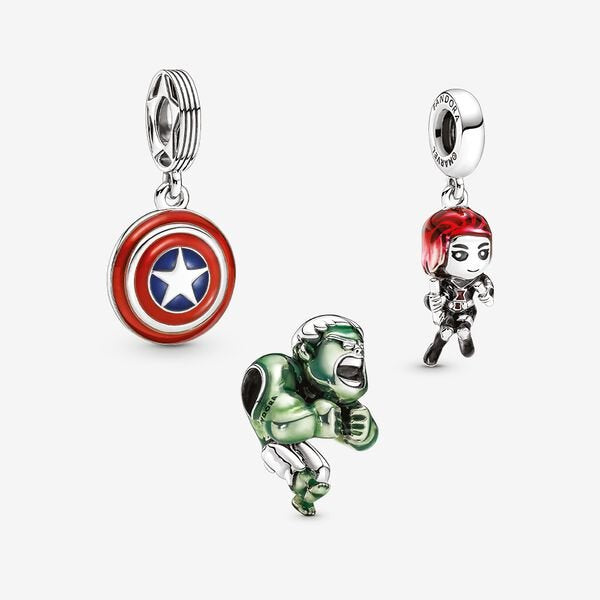 Marvel Character Charm Trio