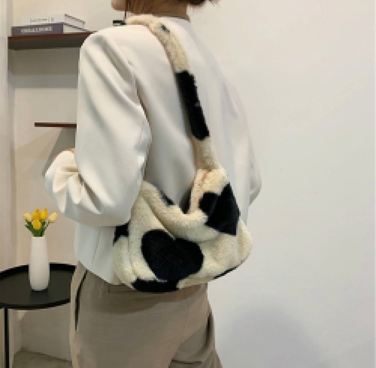 Bolso Hombro Fur Hearts Bolsa Corazones - Diferentes Tonos