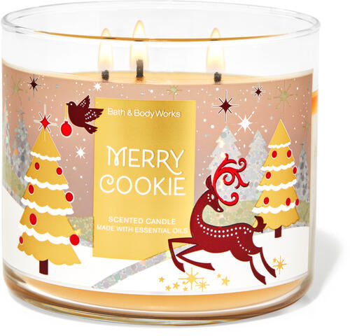 Bath & Body Works Vela Jumbo Merry Cookie