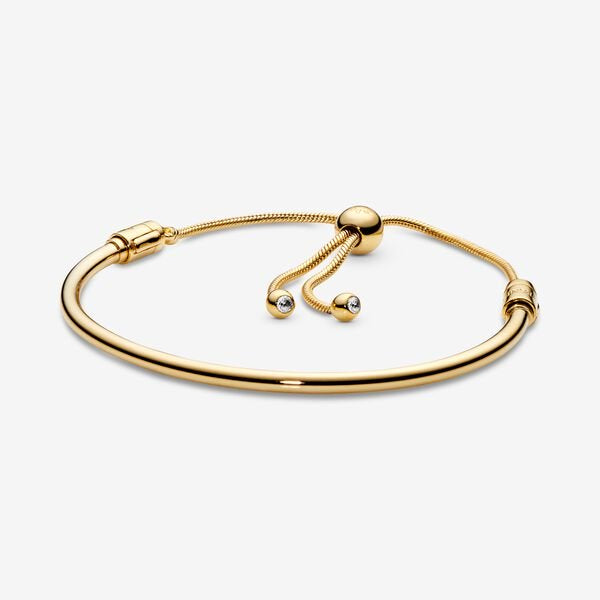 Pulsera Slider Flor Tallo 18k