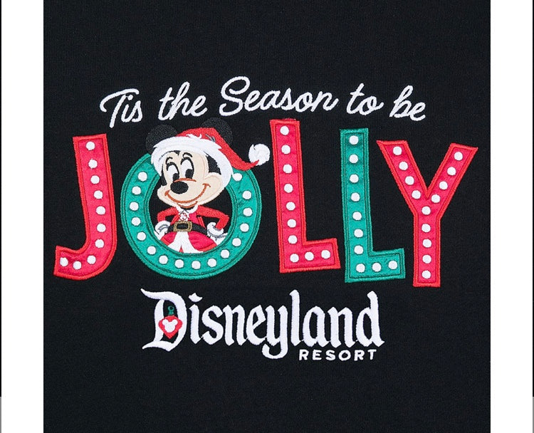 Santa Mickey Mouse Holiday Zip Hoodie Disneyland Adultos