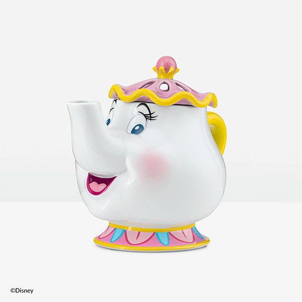 Disney Lámpara Aromática Mrs. Potts + Aroma Esencia a Rosas - 18cm