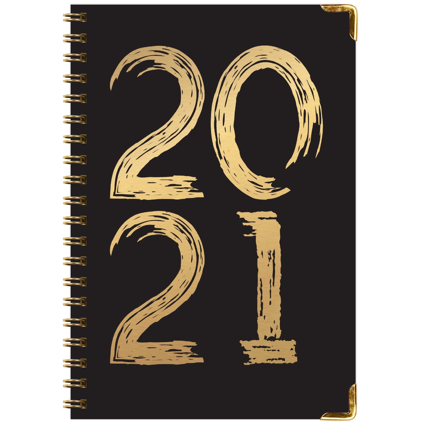 Agenda Negra 2021 Dorado + Extras