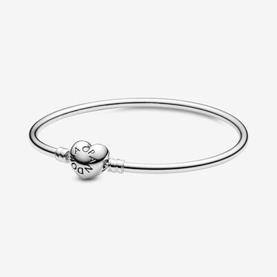 PANDORA pulsera  corazón rígido