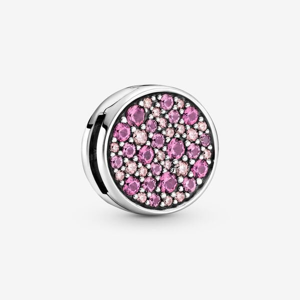 Pink Pavé Clip Charm - Reflexions