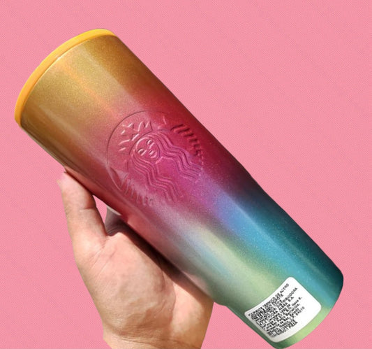 Starbucks Vaso Arcoiris Metalico