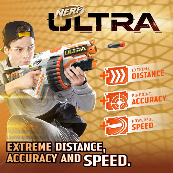Lanzador motorizado Nerf Ultra One, incluye 25 dardos Nerf Ultra