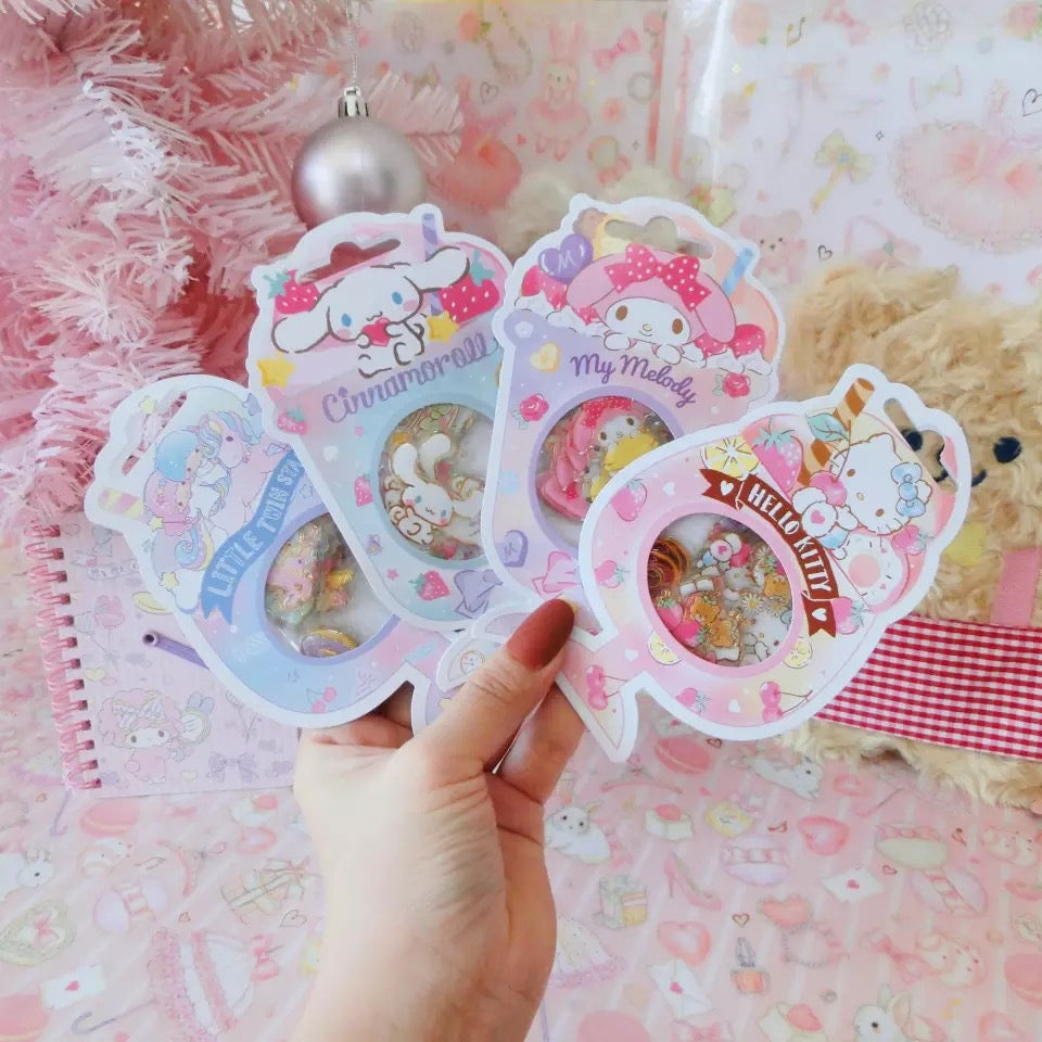 4 Bolsitas Con Stickers Hello Kitty & Friends