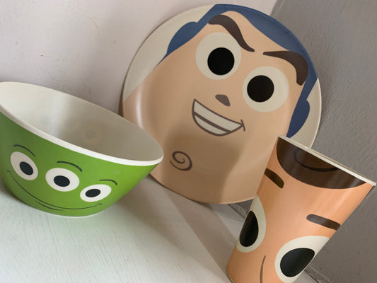 VAJILLA BAMBU TOY STORY 3 PIEZAS