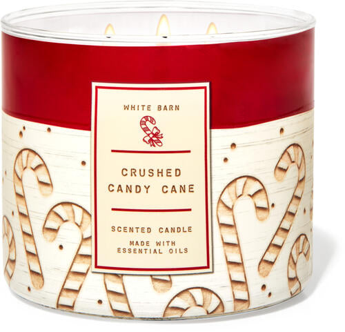 Bath & Body Works Vela Jumbo Crushed Candy Cane