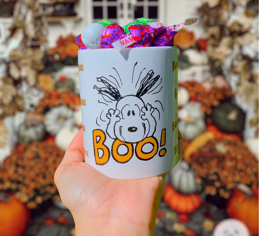 Taza Snoopy Boo con Dulces EUA Halloween Cerámica