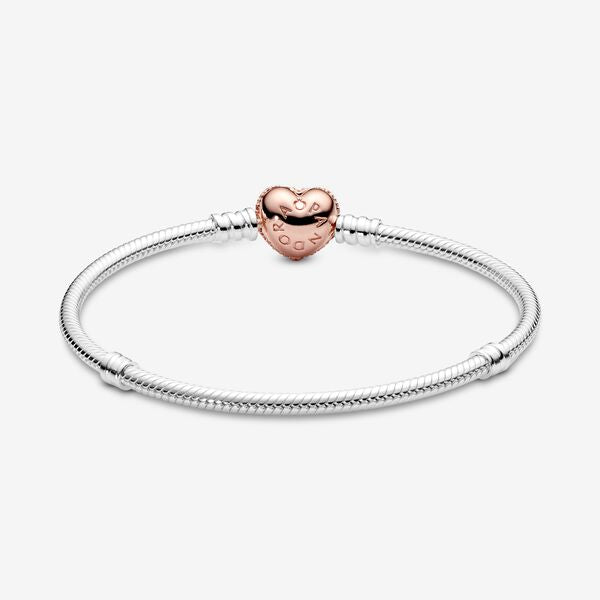 Pulsera rose gold con brillos pandora