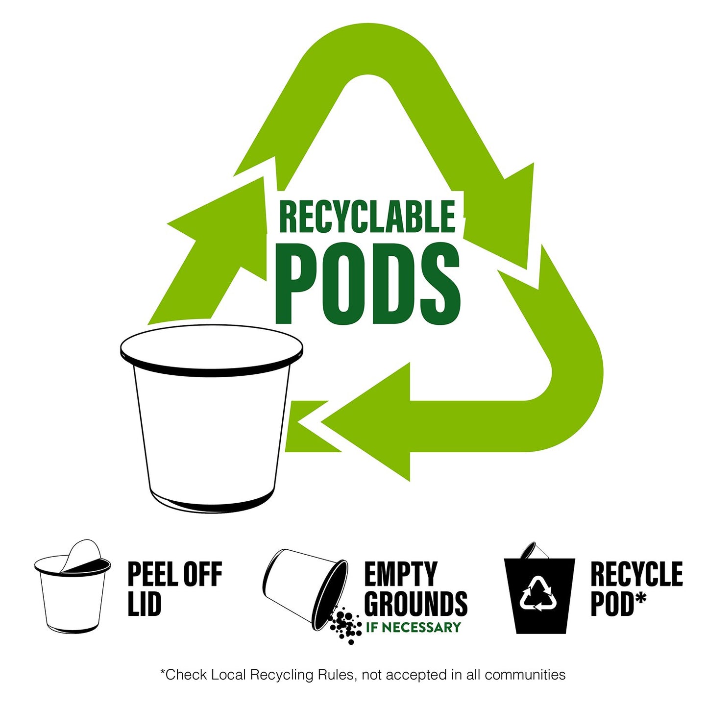 Two Rivers Medium Roast Assorted Flavored Coffee Pods Keurig 40 Variados