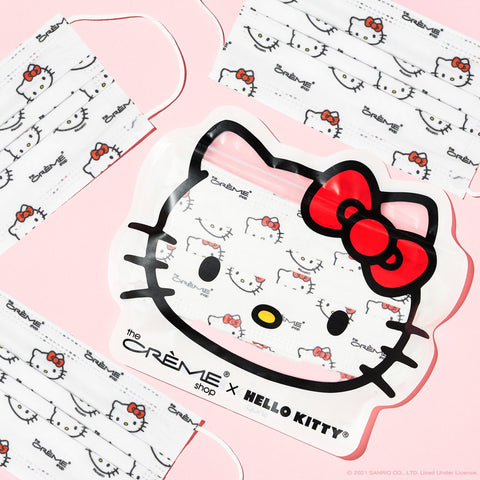 Hello Kitty Cubre Bocas - Paq de 3 o 14 Piezas Blancos