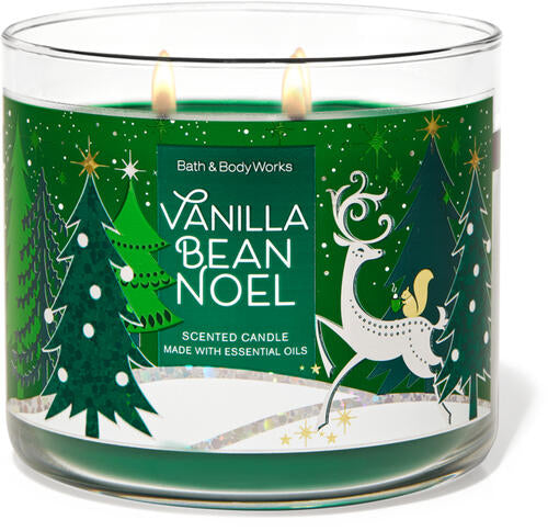 Bath & Body Works Vela Jumbo Vainilla Bean Noel